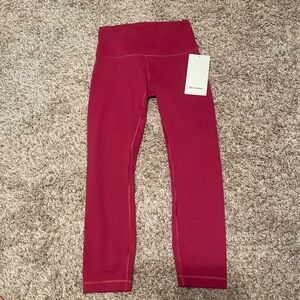 Lululemon Wunder Train NWT Women’s size 6 Pink Berry High Rise Leggings
